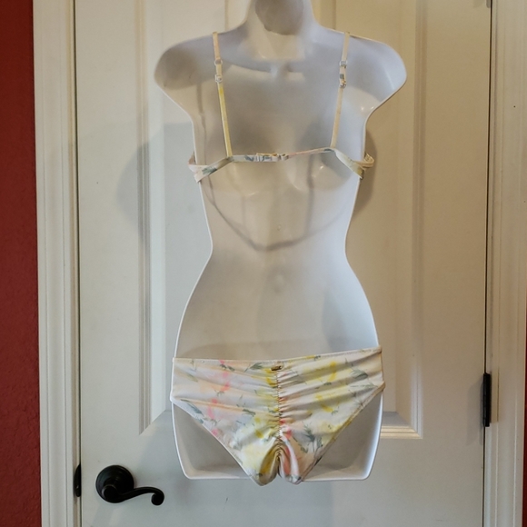 PINK Victoria's Secret Shine Floral Bikini sz S/M - Picture 9 of 14